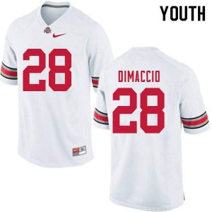 Youth Ohio State Buckeyes #28 Dominic DiMaccio White Nike NCAA College Football Jersey In Stock PBY6444KC